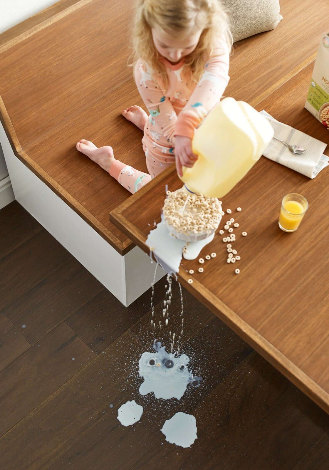 Milk spill cleaning | Nationwide Floor & Window Coverings